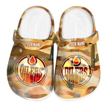 customized edmonton oilers desert layers clogs best selling