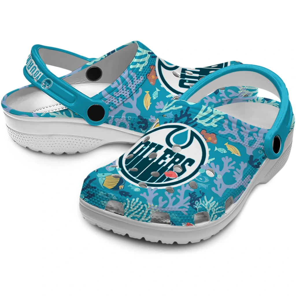 customized edmonton oilers tropical fish ocean clogs high quality customized edmonton oilers tropical fish ocean clogs high quality