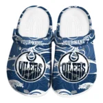 customized edmonton oilers wave flow clogs best selling