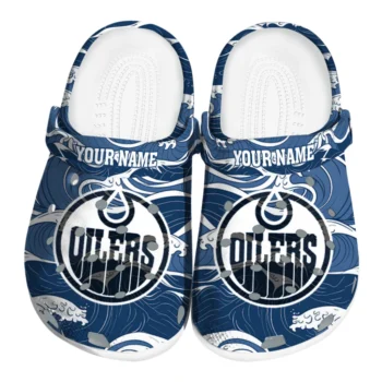customized edmonton oilers wave flow clogs best selling