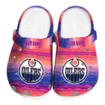 customized edmonton oilers wavy stripes clogs best selling