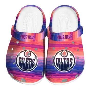 customized edmonton oilers wavy stripes clogs best selling