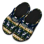 customized fiu panthers christmas motif clogs best selling