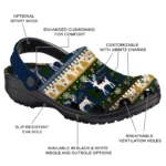 customized fiu panthers christmas motif clogs best selling