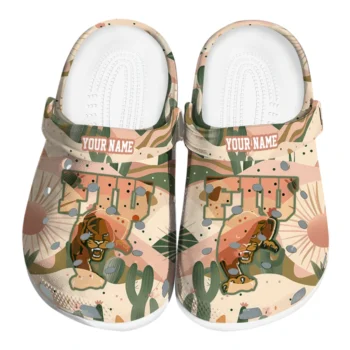 customized fiu panthers desert cactus pattern clogs best selling