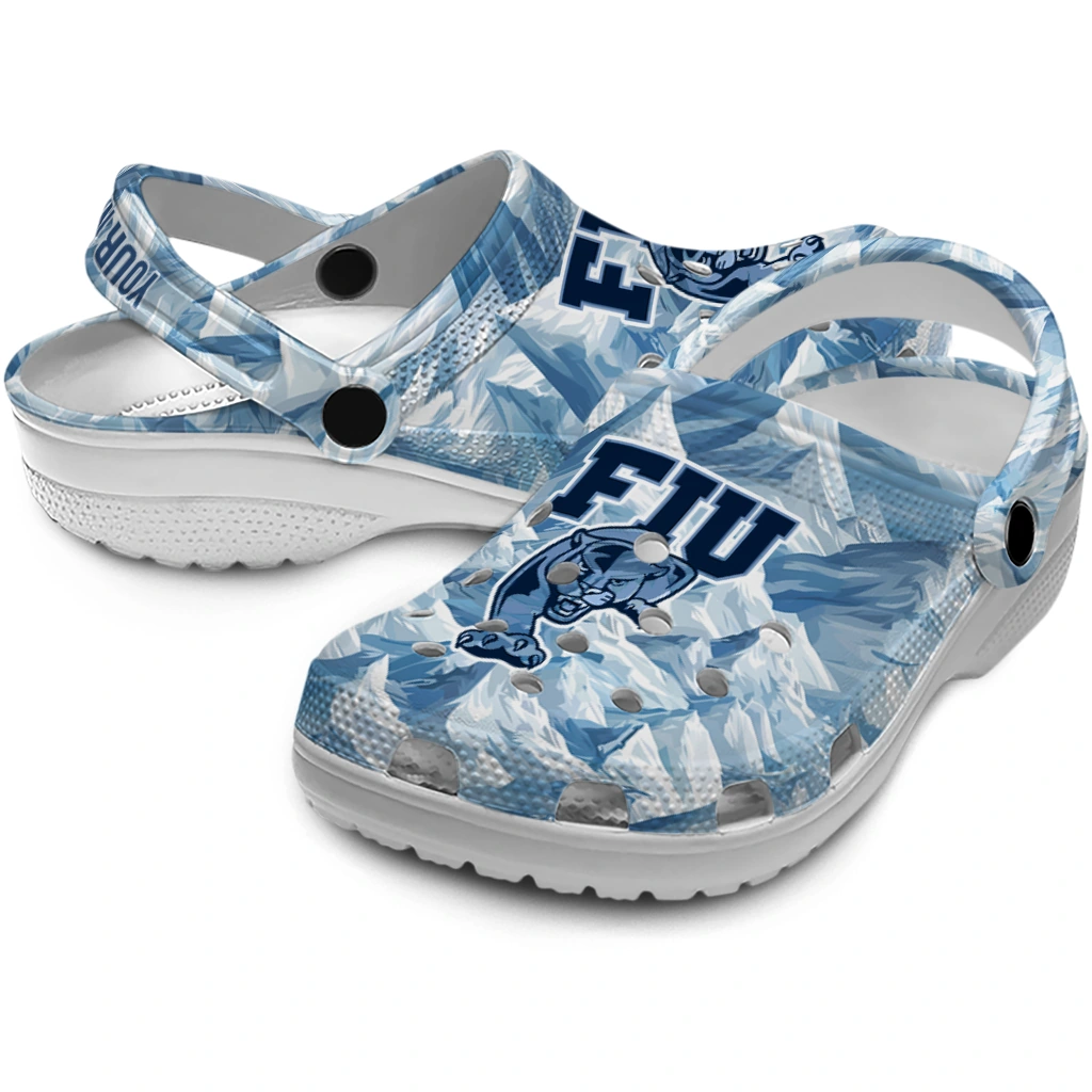 customized fiu panthers mountain artwork clogs high quality customized fiu panthers mountain artwork clogs high quality