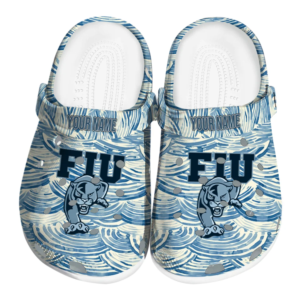 customized fiu panthers sea swirls clogs best selling customized fiu panthers sea swirls clogs best selling
