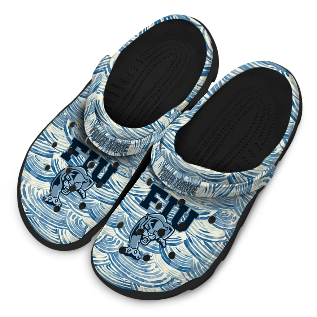 customized fiu panthers sea swirls clogs latest model customized fiu panthers sea swirls clogs latest model