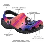 customized florida state seminoles wavy stripes clogs best selling