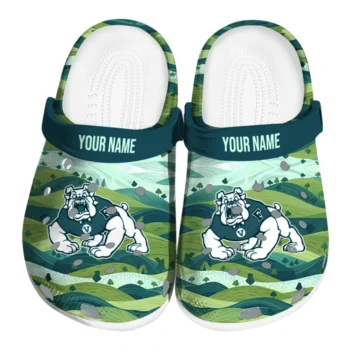 customized fresno state bulldogs hills illustration clogs best selling