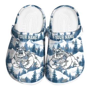 customized fresno state bulldogs snowy mountains clogs best selling