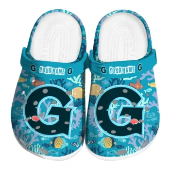 customized georgetown hoyas tropical fish ocean clogs best selling
