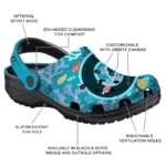 customized georgetown hoyas tropical fish ocean clogs best selling
