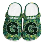 customized georgetown hoyas tropical leaves clogs best selling