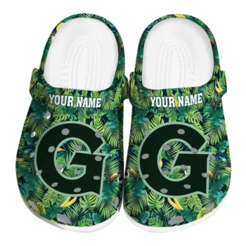 customized georgetown hoyas tropical leaves clogs best selling