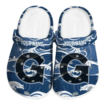 customized georgetown hoyas wave flow clogs best selling