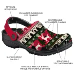 customized georgia bulldogs christmas motif clogs best selling