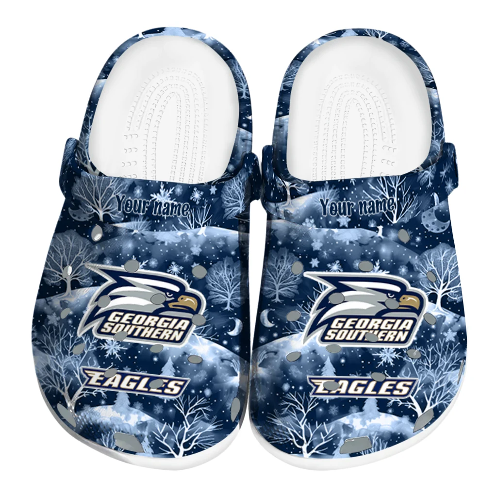 customized georgia southern eagles snowy hills clogs best selling customized georgia southern eagles snowy hills clogs best selling