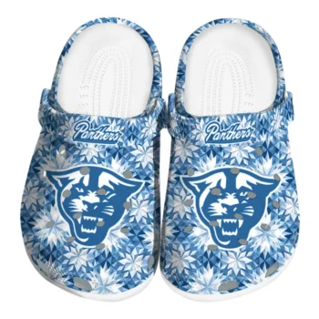 customized georgia state panthers snowflake mosaic clogs best selling
