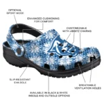 customized georgia state panthers snowflake mosaic clogs best selling