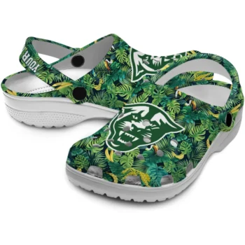 customized georgia state panthers tropical leaves clogs high quality