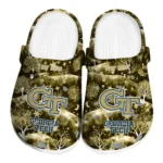 customized georgia tech yellow jackets snowy hills clogs best selling