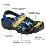 customized golden state warriors christmas motif clogs best selling