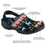 customized gonzaga bulldogs christmas motif clogs best selling