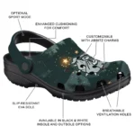 customized gonzaga bulldogs deer nightscape clogs best selling