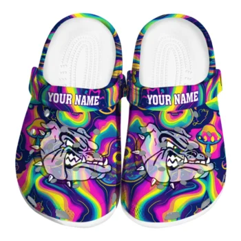 customized gonzaga bulldogs swirling mushrooms clogs best selling