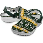customized green bay packers christmas motif clogs best selling