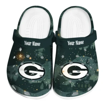 customized green bay packers deer nightscape clogs best selling