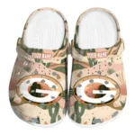 customized green bay packers desert cactus pattern clogs best selling