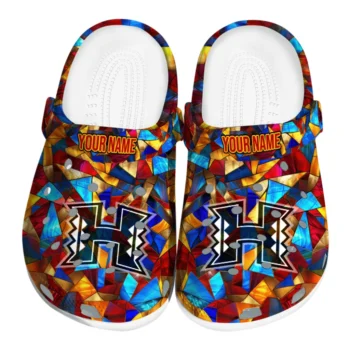 customized hawaii rainbow warriors prism pieces clogs best selling