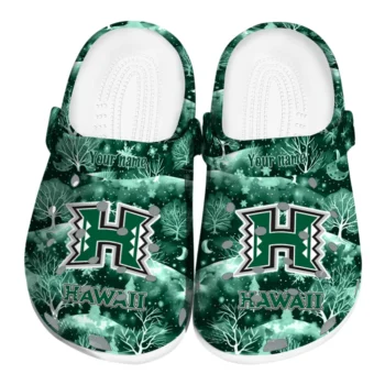 customized hawaii rainbow warriors snowy hills clogs best selling