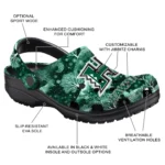 customized hawaii rainbow warriors snowy hills clogs best selling