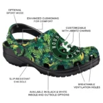 customized houston astros tropical leaves clogs best selling