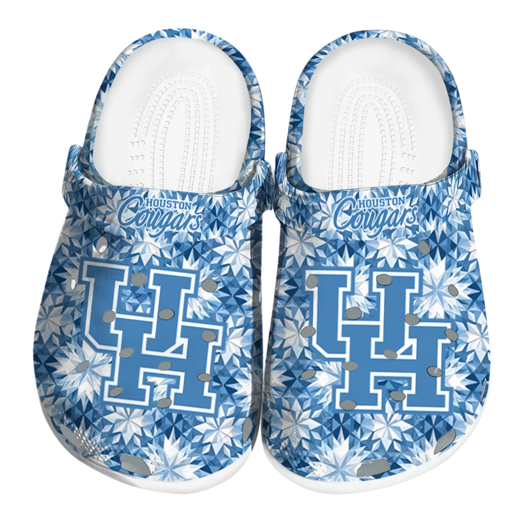 customized houston cougars snowflake mosaic clogs best selling customized houston cougars snowflake mosaic clogs best selling
