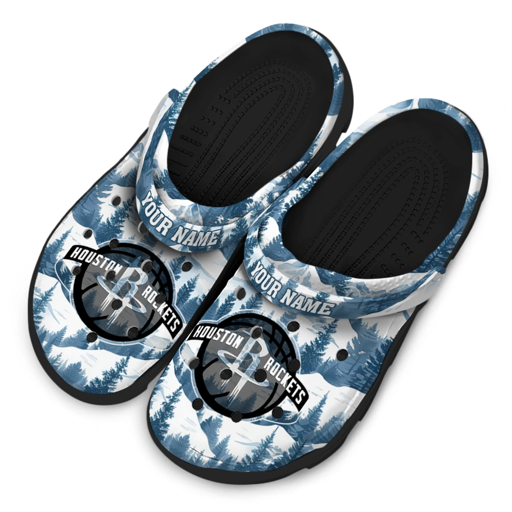 customized houston rockets snowy mountains clogs latest model customized houston rockets snowy mountains clogs latest model
