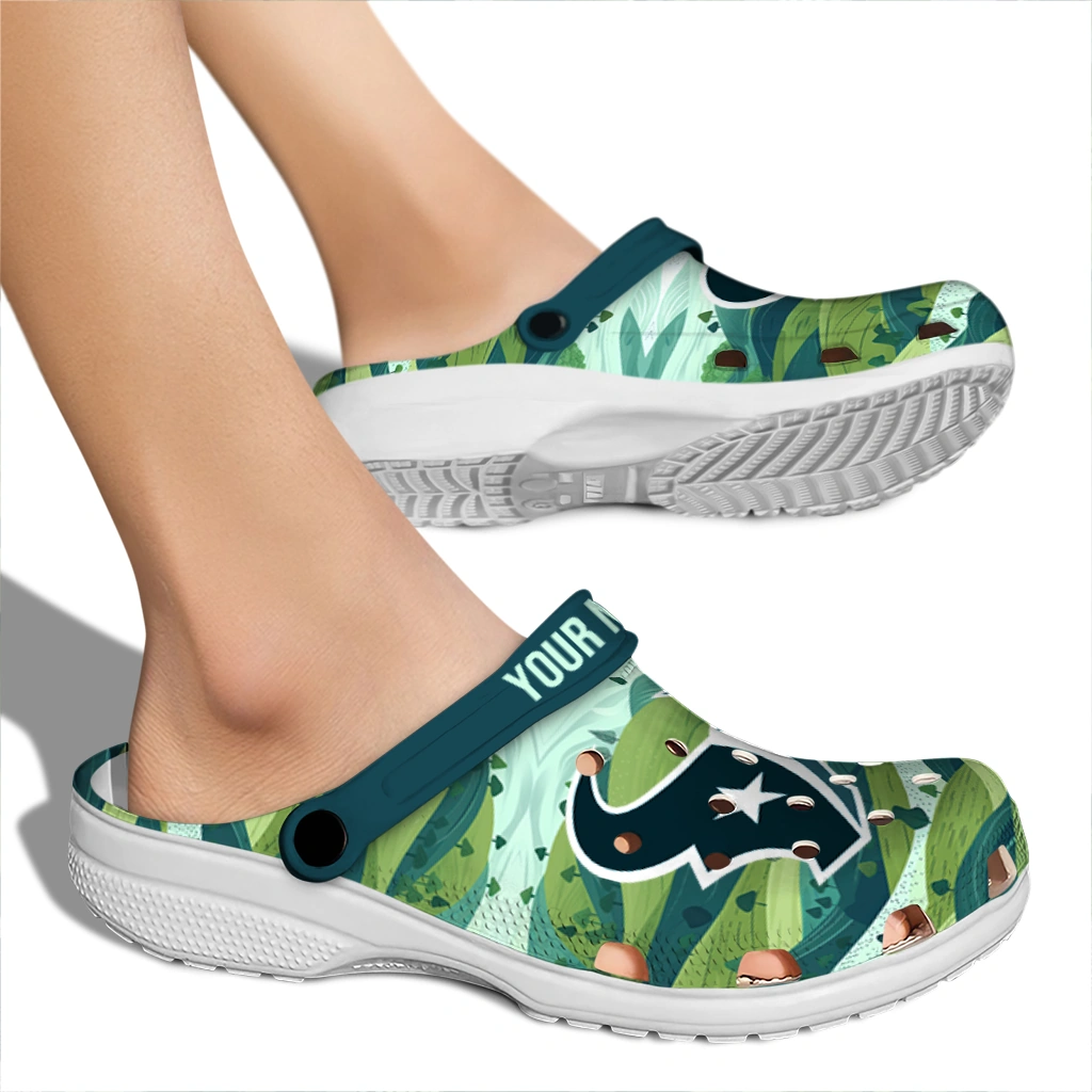 customized houston texans hills illustration clogs fashion forward customized houston texans hills illustration clogs fashion forward