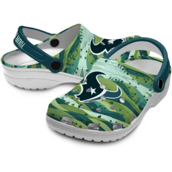 customized houston texans hills illustration clogs high quality