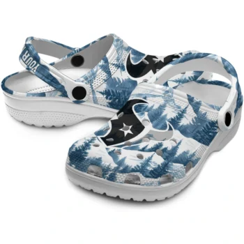 customized houston texans snowy mountains clogs high quality