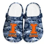 customized illinois fighting illini snowy hills clogs best selling
