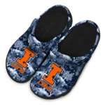 customized illinois fighting illini snowy hills clogs best selling