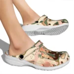 customized indiana hoosiers desert cactus pattern clogs best selling