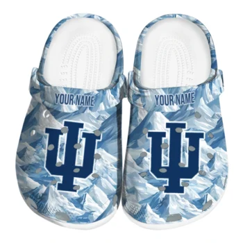 customized indiana hoosiers mountain artwork clogs best selling