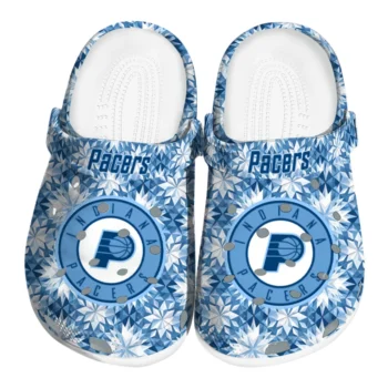 customized indiana pacers snowflake mosaic clogs best selling
