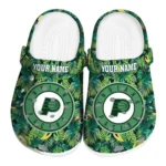 customized indiana pacers tropical leaves clogs best selling