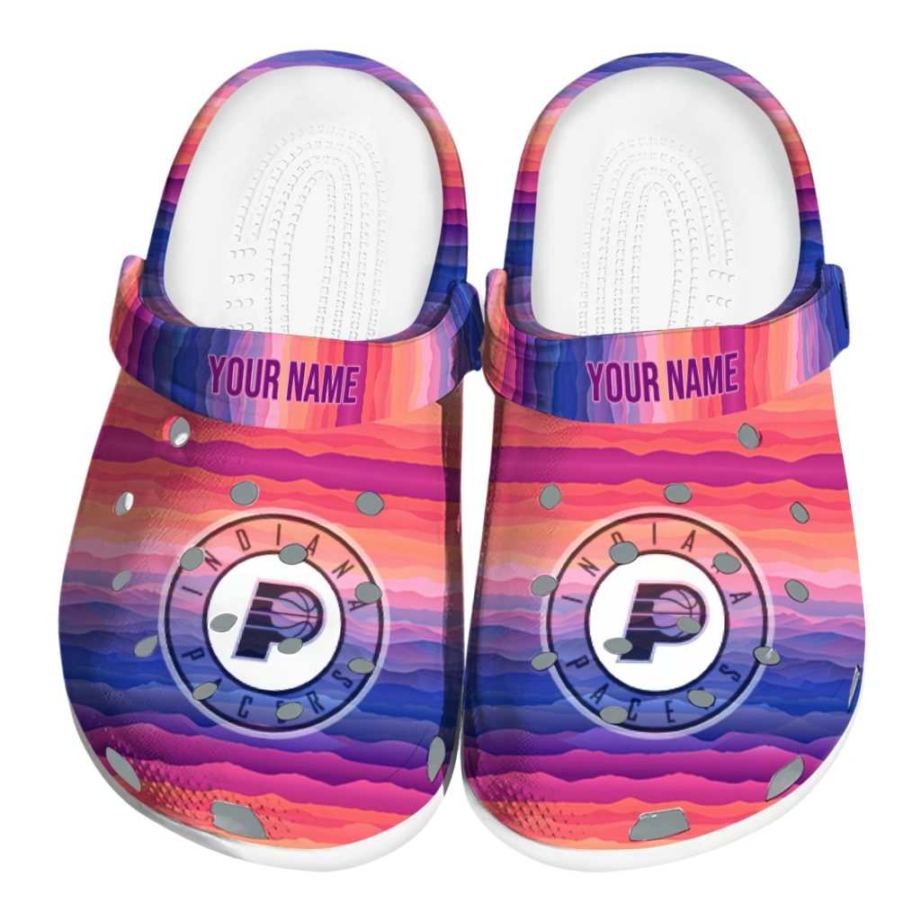customized indiana pacers wavy stripes clogs best selling customized indiana pacers wavy stripes clogs best selling