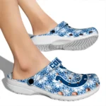 customized indianapolis colts snowflake mosaic clogs best selling